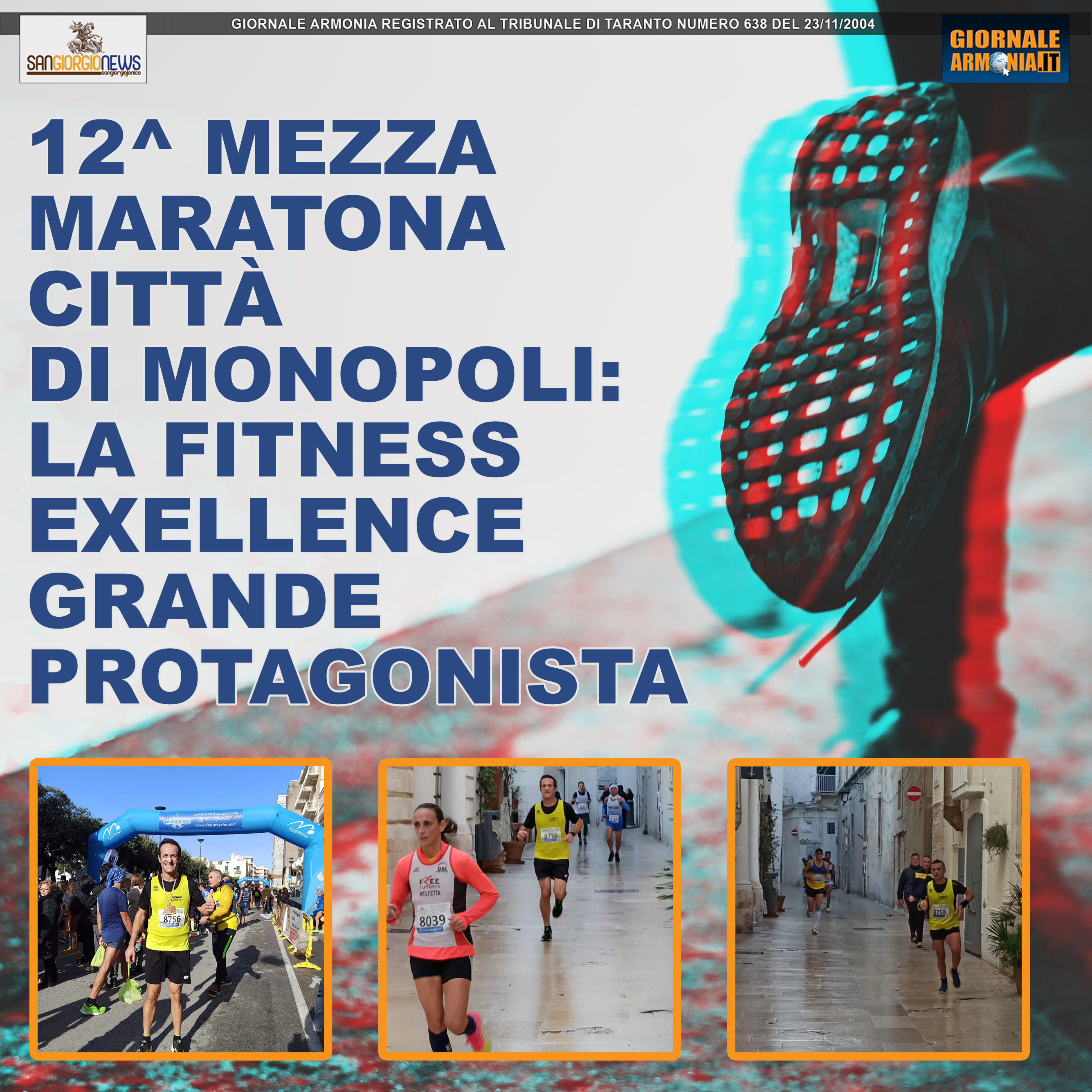 12^ MEZZA MARATONA CITTÀ DI MONOPOLI LA FITNESS EXELLENCE GRANDE PROTAGONISTA